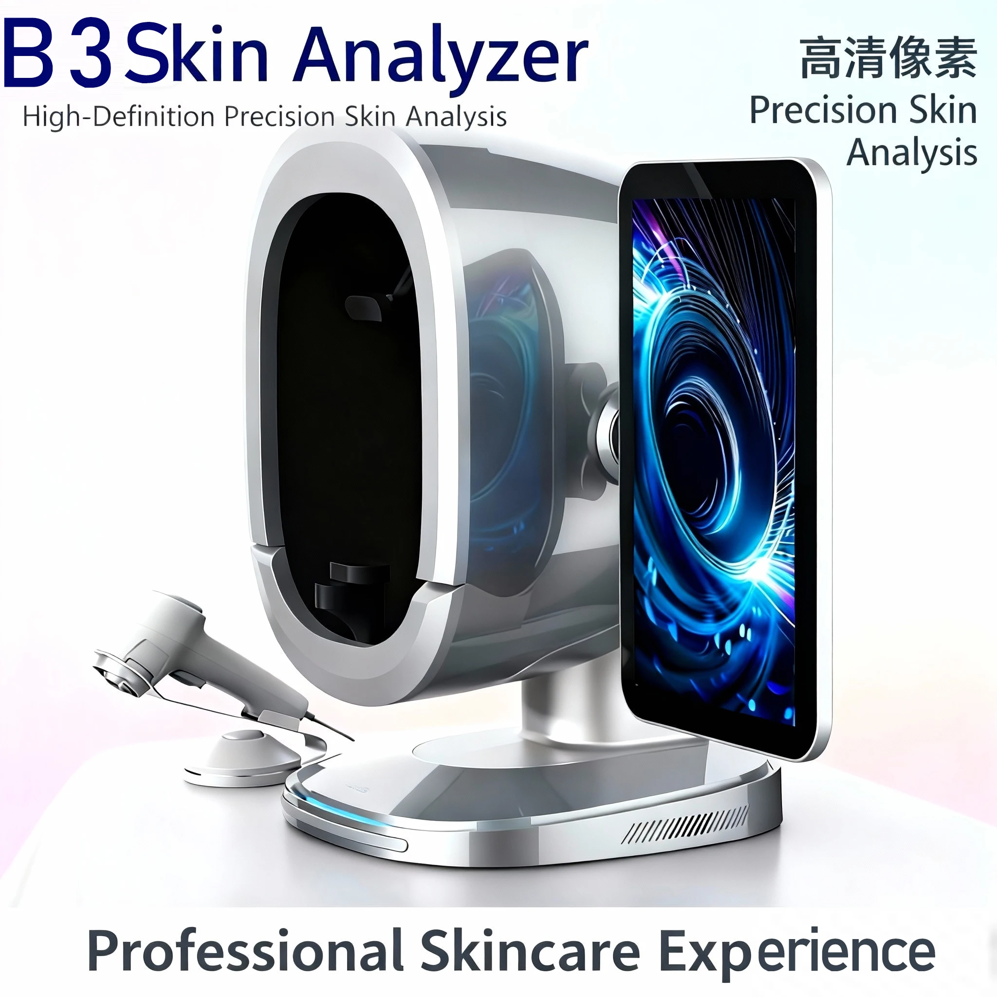 Moji B3 Intelligent Facial Analyzer Skin Detection Instrument Beauty Salon Specific Facial Diagnosis Instrument Precise High-Def