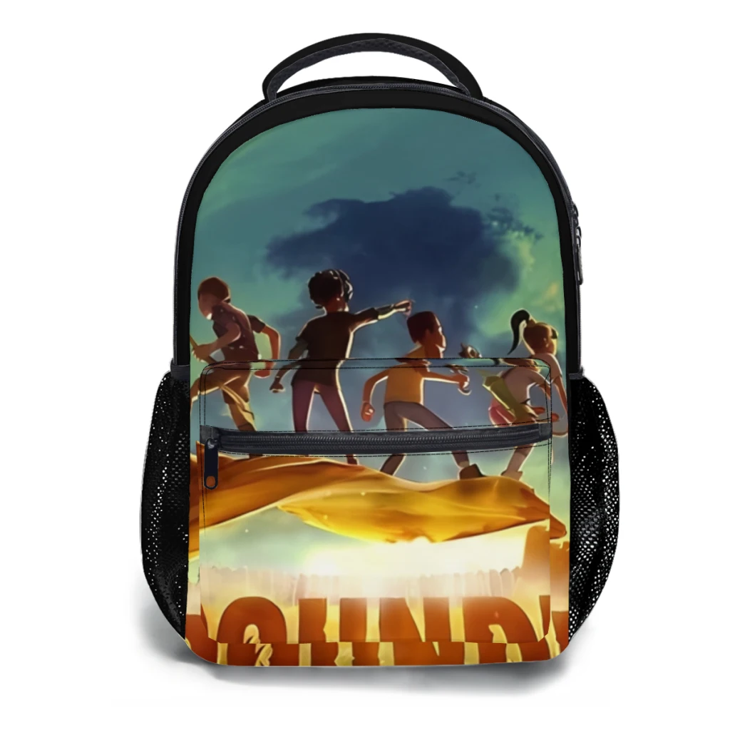 Nueva mochila con póster de juego con conexión a tierra a la moda, bolsa de libros de moda de gran capacidad, múltiples bolsillos, ajustable, 17 pulgadas