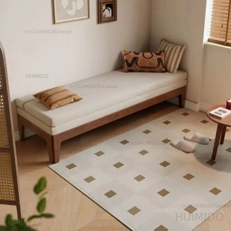 Winter Solid Wood Expansion Bed, Living Room Folding Small Apartment Stretch Bed, Bedroom Sofa Bed Dual-purpose Push-pull