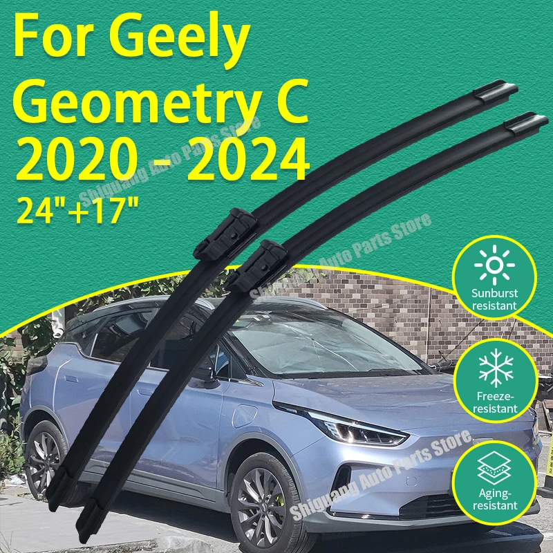 

Front Silicone Coating Wipers for Geely Geometry C 2020 - 2024 Car Wiper Windshield Windscreen Blades Accessories 2021 2022 2023