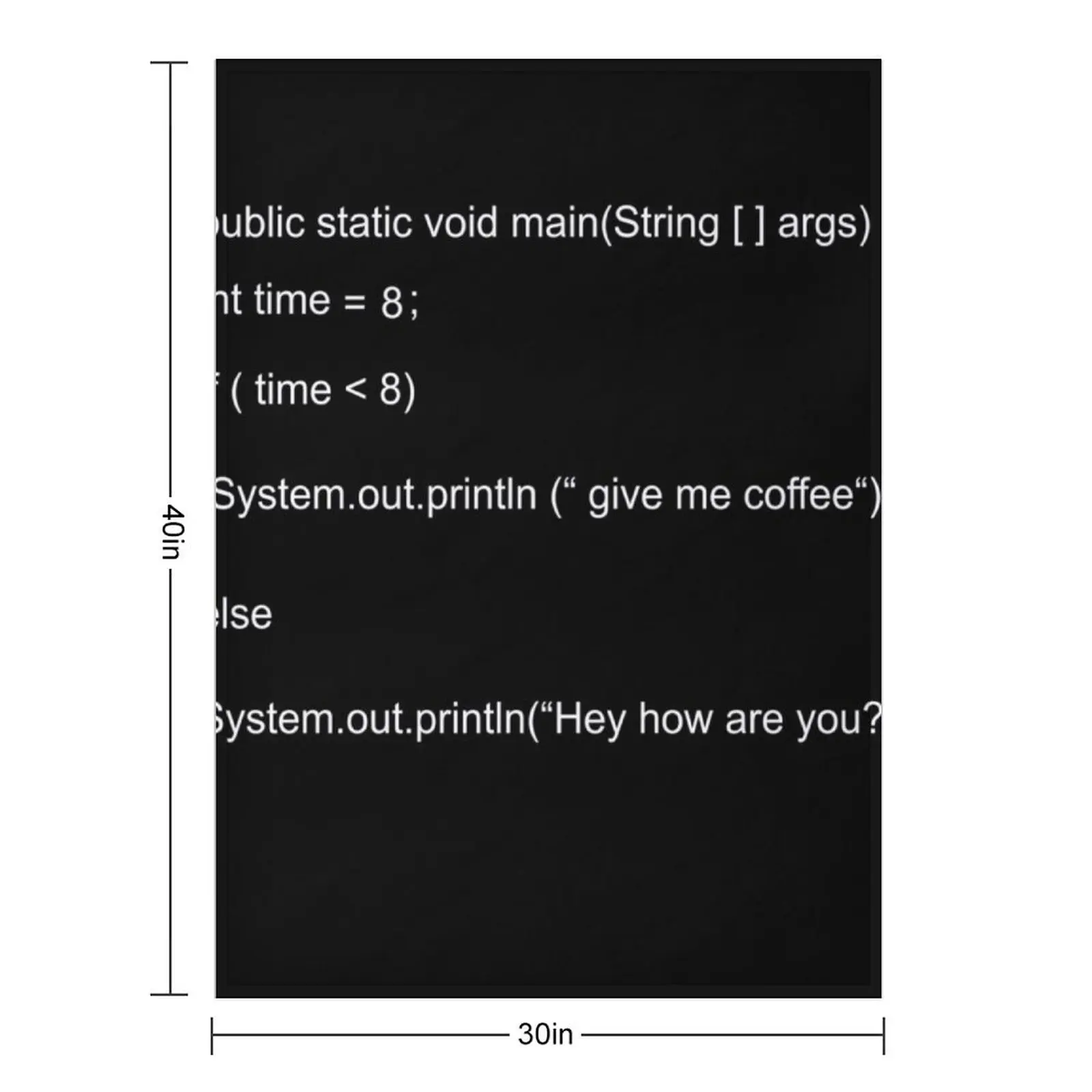 بطانية رمي جافا المضحكة لبطانيات السرير والأريكة وبطانيات الأريكة المزخرفة