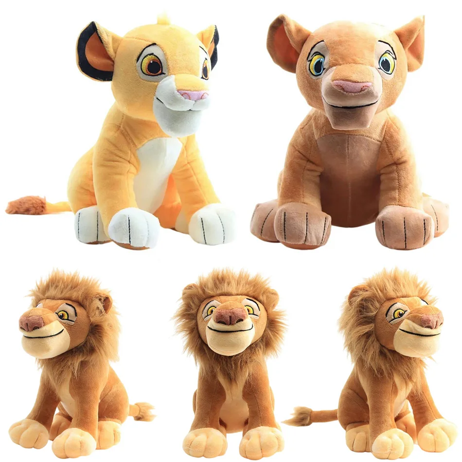 Disney-muñeco de peluche del Rey León y Simba para niños, muñeco suave de 30cm, regalo de Navidad, novedad de 2024