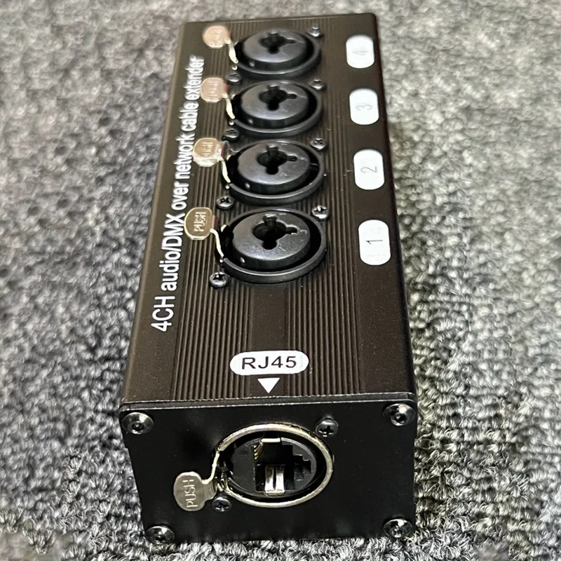 Imagem -04 - Extensor de Sinal de Rede para Macho e Fêmea Áudio e Dmx Over Canais Pinos Xlr 6.3 mm Dmx512 Par