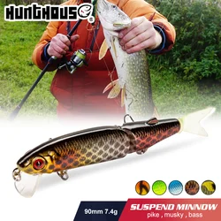 Hunthouse Magallon Pike Fishing Lure Minnow Quality Professional Bait 113mm 13.7g Fishing Jointed Bait