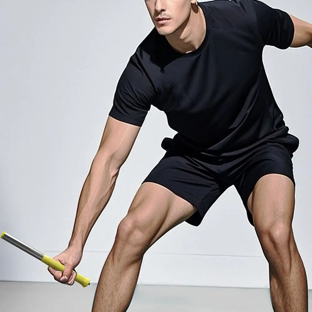 

Желто-фиолетовая ракетка для бадминтона, качели, звуковая связь, ракетка для бадминтона из нержавеющей стали 304, силовой тренажер