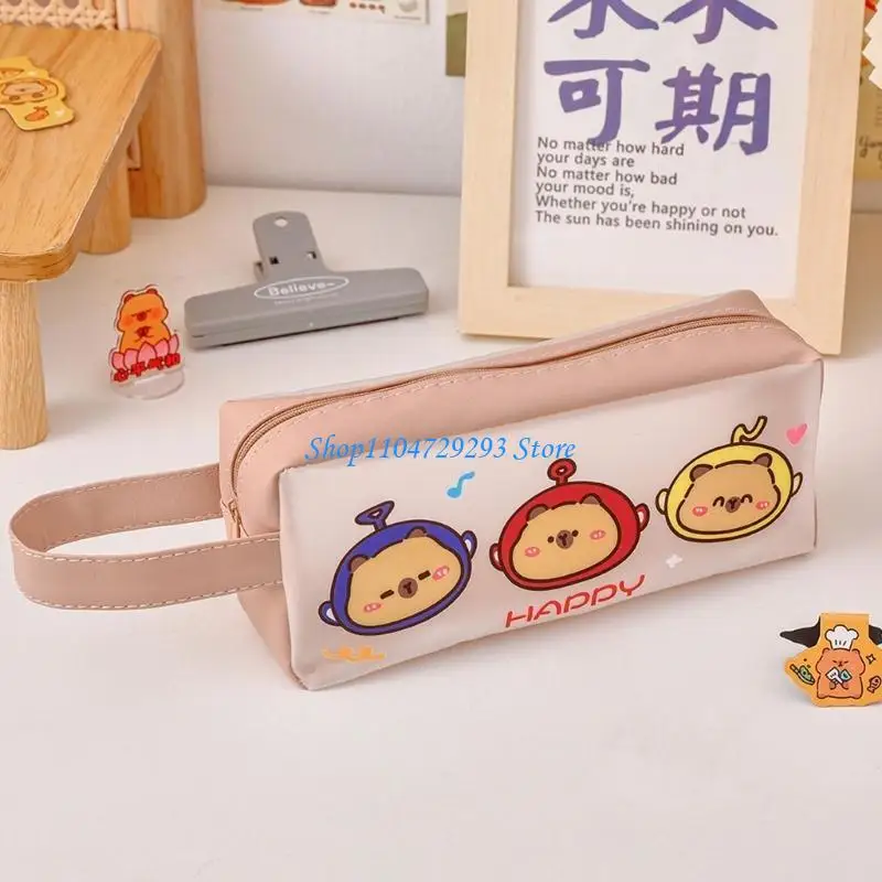 

Y2GD See Through Pencil Case Water Resistant PU Pen Pouches Pencil Organizers Bag