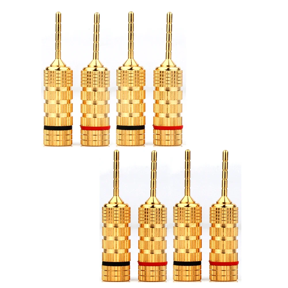 Speaker Terminal Banana Plug  24K Gold Plated Speaker Cable Banana Plug Banana Adapter for Speaker Cable