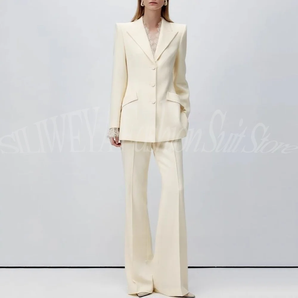 

Новый женский элегантный деловой костюм-двойка 2026 года: пиджак на одной пуговице и брюки для офиса и работы