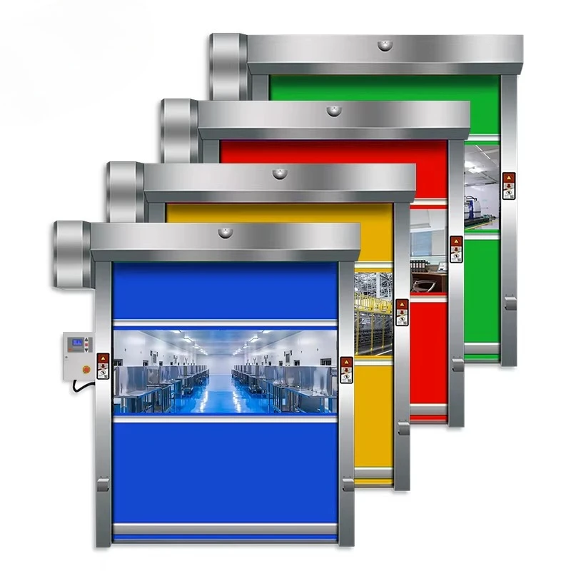 Electric PVC High Speed Rolling Shutter Door Automatic PVC Fast Rolling Shutter Door