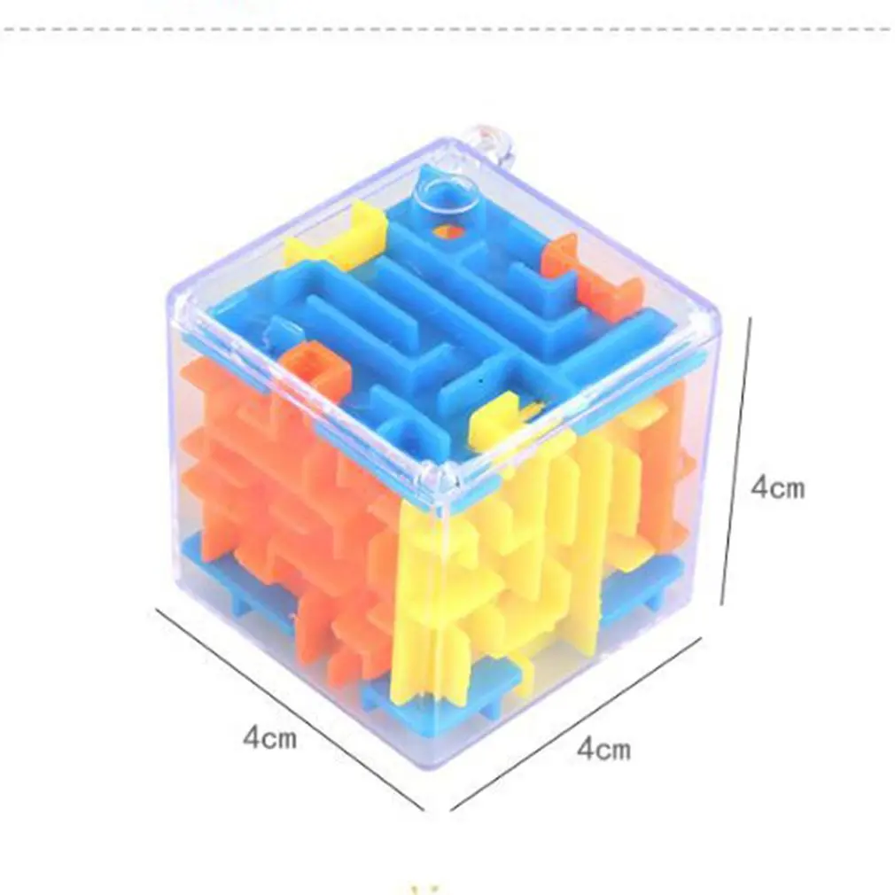 Hot Three-dimensional Labyrinth Cube Puzzle Maze Toy Universal 3D Cube Rolling Ball Game Maze Toys for Children Educational
