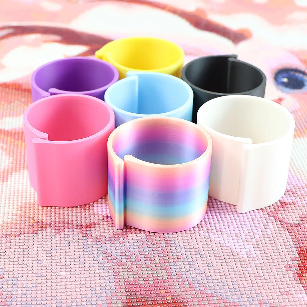 2pc Diamond Painting Canvas Roll Holder - Space-Saving, Durable Plastic Organizer for Crafting Supplies,