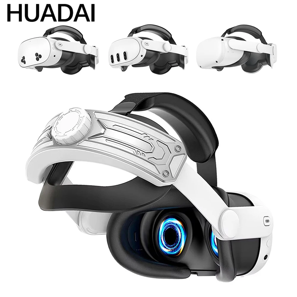 HUADAI Design Iron Man Style For Meta Quest 2/Oculus Quest 3/Quest 3S Elite Strap Adjustable Head Strap