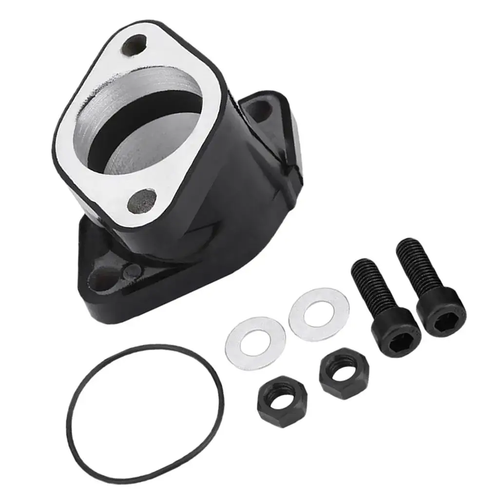 Black Intake Manifold Boot Carburetor Kit for Yamaha YFM350 YFM 350 87-04 ATV