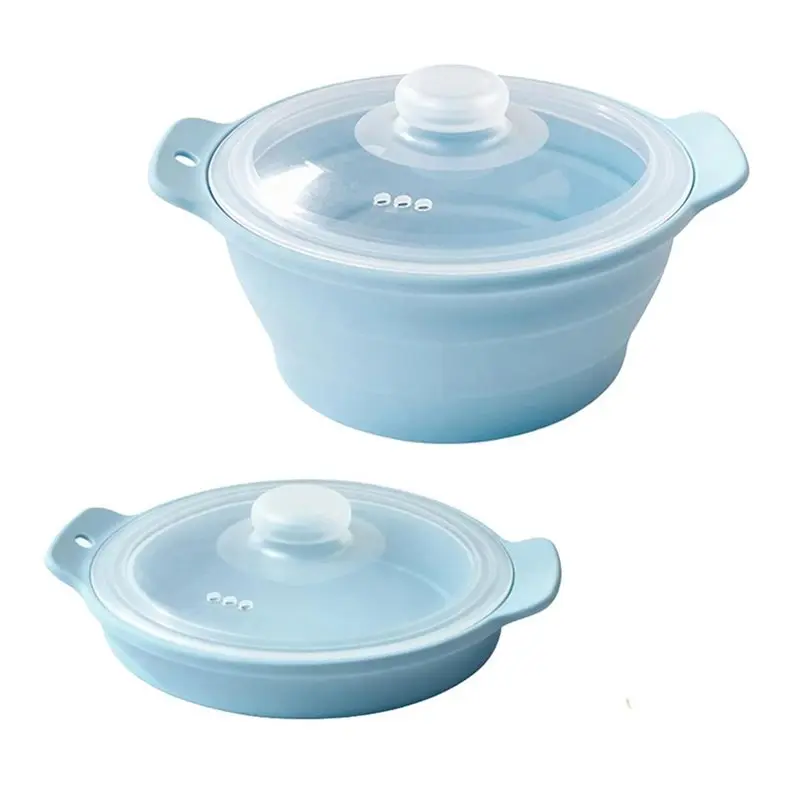 

ABGR-For Cooking Food For Vegetable, Seafood, Leftovers, Rice Cooker, 42 Oz Silicone Microwave Steamer With Handle