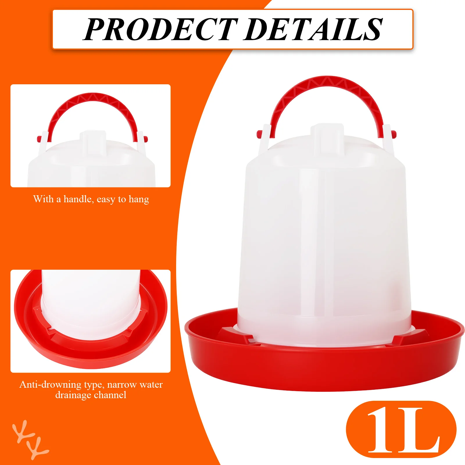 1.5/3Kg Automatische Kuiken Feeder Water Emmer Haan Kip Voeden Apparaat Boerderij Dieren Gevogelte Kwartel Duif voeden Levert 2 Stuks