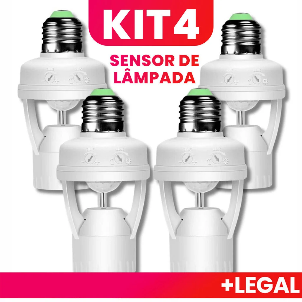 Kit Presence Sensor With internal led high power Photocell For Lamp Socket Hogar decoración Free Delivery