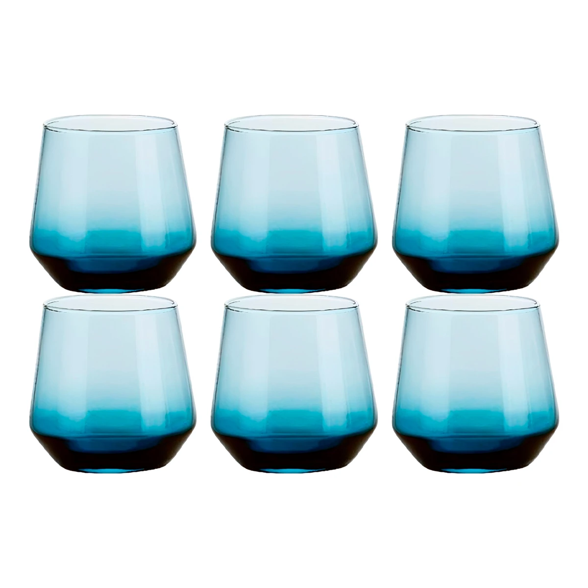 Game 6 Glasses Glass Drink Degrade Agua Juice Wine 380ml