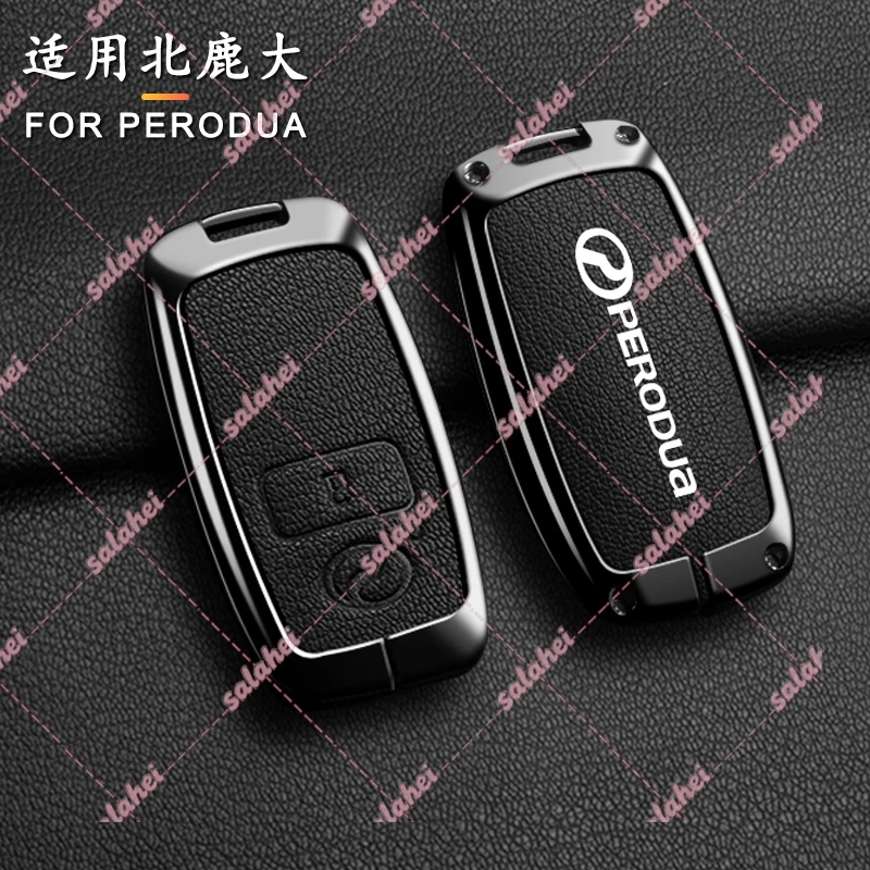 Funda de aleación de Zinc para llave remota de coche, carcasa Fob para Perodua Toyota Yaris Ativ Raize Veloz Avanza Rush Daihatsu, accesorios para coche ﻿