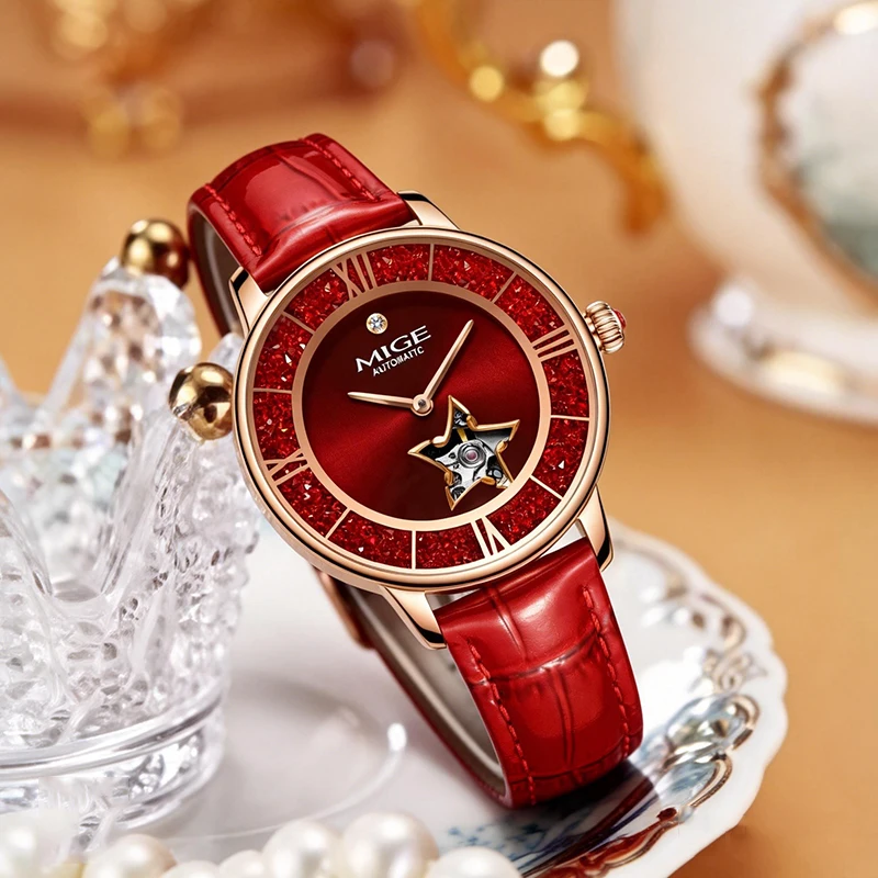 MIGE Bayanlar Yıldız İskelet O - Skeleton Mechanical Watch incelemesi ve fiyatı