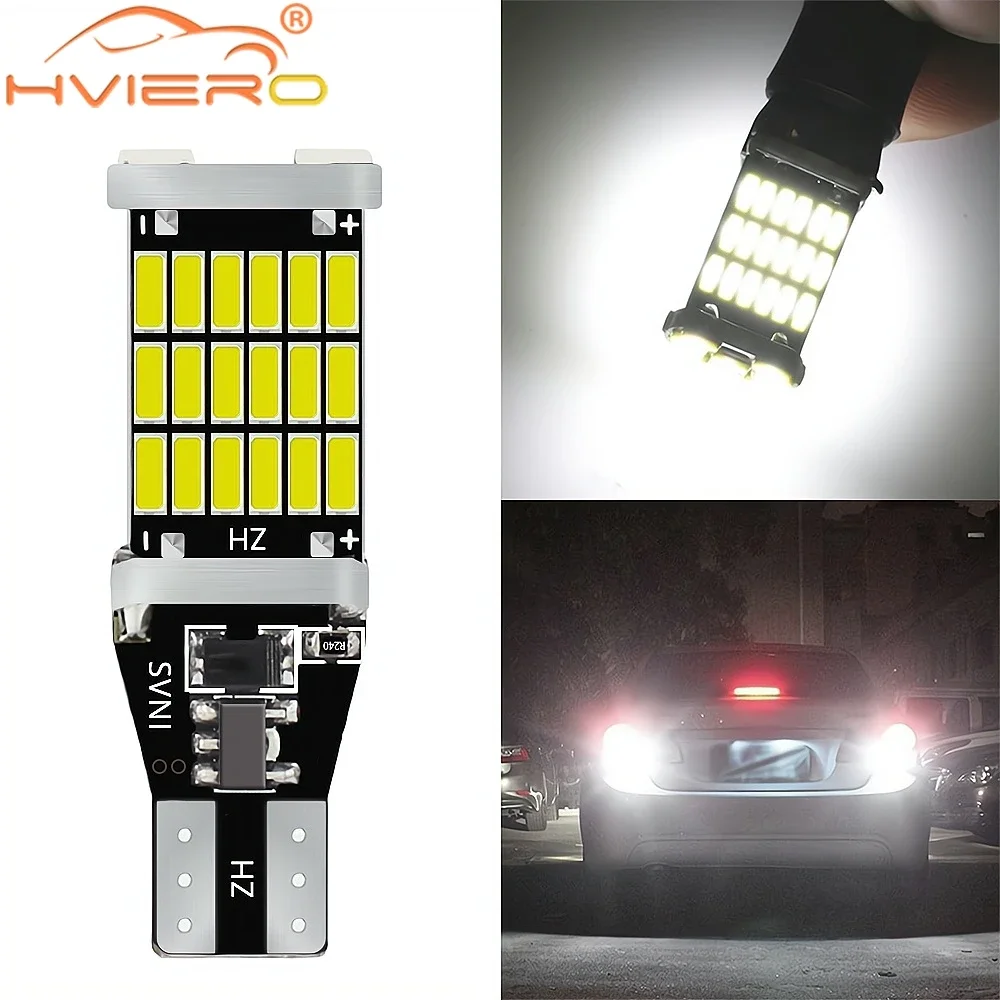 

T15 1156 1157 High Power Auto Bulb bright White Car Reverse Back LED W16W 45SMD 4014 Turn Signal Lamp Canbus Trunk Parking Light