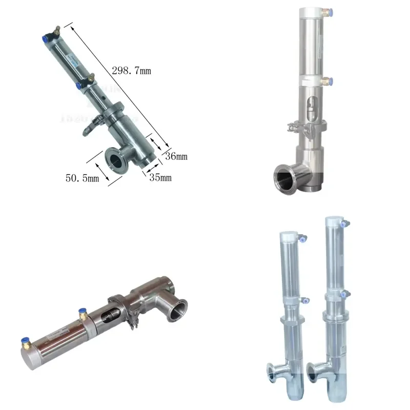 Anti Drip Filling Head DN25 Piston Valve Nozzle for Sauce Paste Liquid Filling Machine Accessories Large Discharge Port
