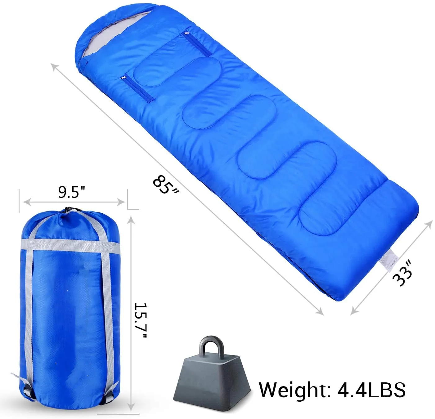 outdoor camping comfort waterproof   custom wholesale sleeping bag  With arm Zipper  Comfort