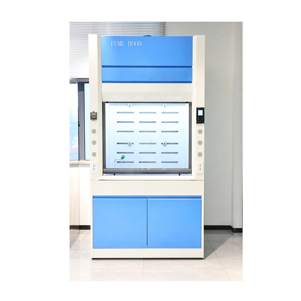 Laboratory 1.8m 5mm Tempered Glass with Faucet Sink Fume Hood Chemical All Steel Fume Hood