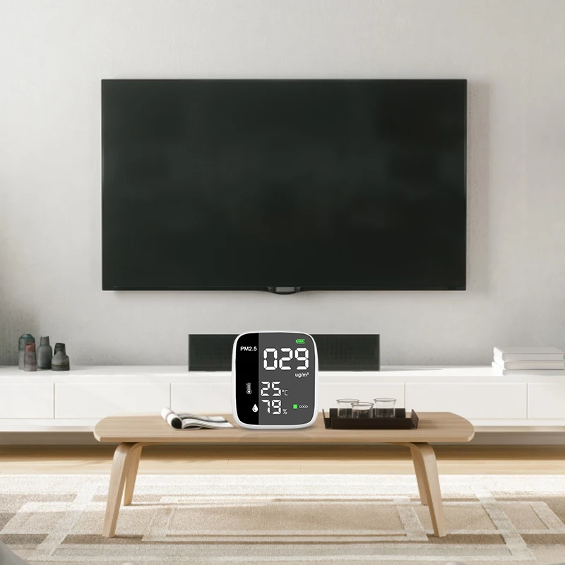 Hoge precisie 3-in-1 digitale PM2.5-meter Lasersensor LED Populaire luchtkwaliteitsdetector Nieuwe kamer Hoog gewaardeerd Thailand Singapore