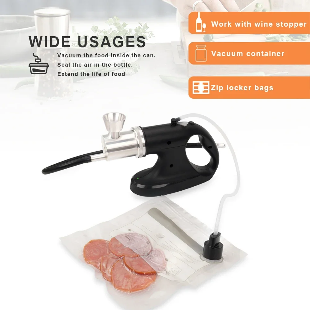 High Quality Pro Kitchen Food BBQ Gun Handheld Meat Smoker with USB Battery Power for Household Use