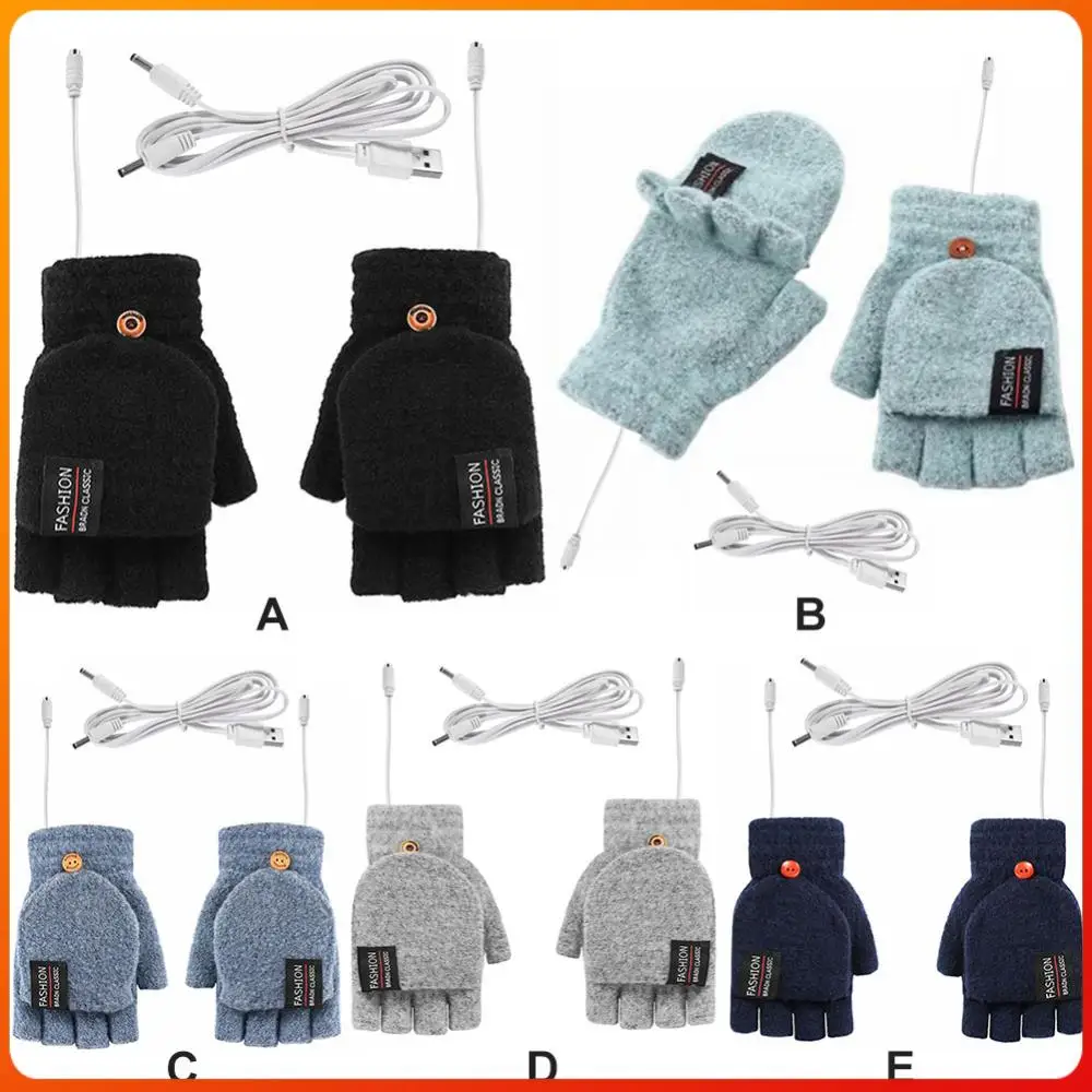 

Двусторонние перчатки с подогревом, регулируемая температура, перезаряжаемые, моющиеся, без пальцев, для улицы и походов