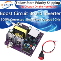 300W Corrected Sine Wave Output 50Hz Inverter 12V To 220V Inverter Power Supply Energy Storage DC-AC Boost Circuit Board