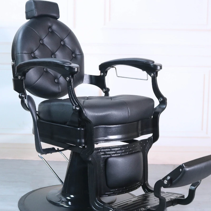 

Men's retro oil head chair, special for hair salon, reclining large chair for haircut, perm and dyeing, hair salon chair lifting