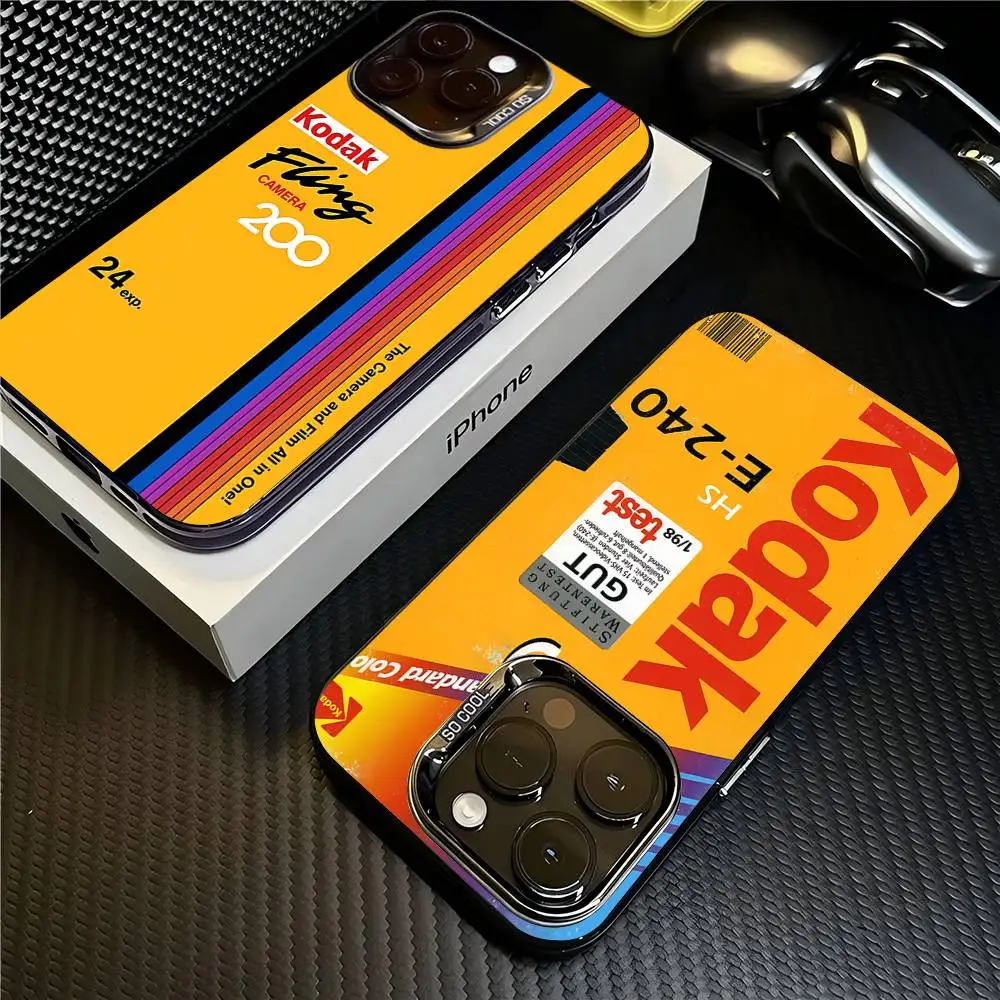 

Fashion K-Kodak Phone Case For IPhone 17 16 15 14 13 12 11 Pro MAX Matte Shockproof Back Anti Fall Matte Cover