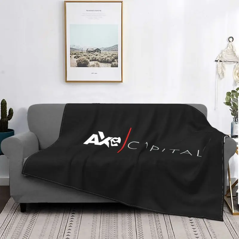 Billions Tv Show Axe Capital Corporate Logo Blanket Autumn Bedding Plus Velvet Skin Friendly Sofa Decorative