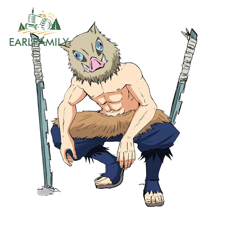 EARLFAMILY 13 cm x 6,4 cm für Anime Inosuke Autoaufkleber Anime Caravan Vinyl Car Wrap Aufkleber Motorrad Graffiti Aufkleber