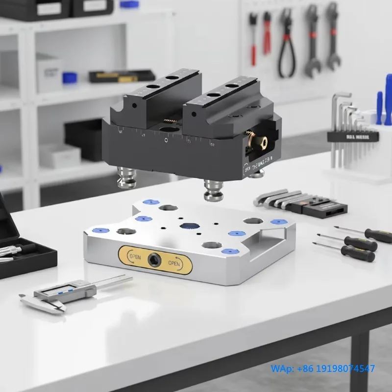 

Zero Point Prince ZPP High Precision 5-AXIS VICE Self-Centering Vise Automatic Vise for CNC Machining Centers Fixture Clamping