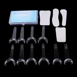 4pcs Dental photography Mirror +10pcs Retractor Cheek Lip Mouth Opener