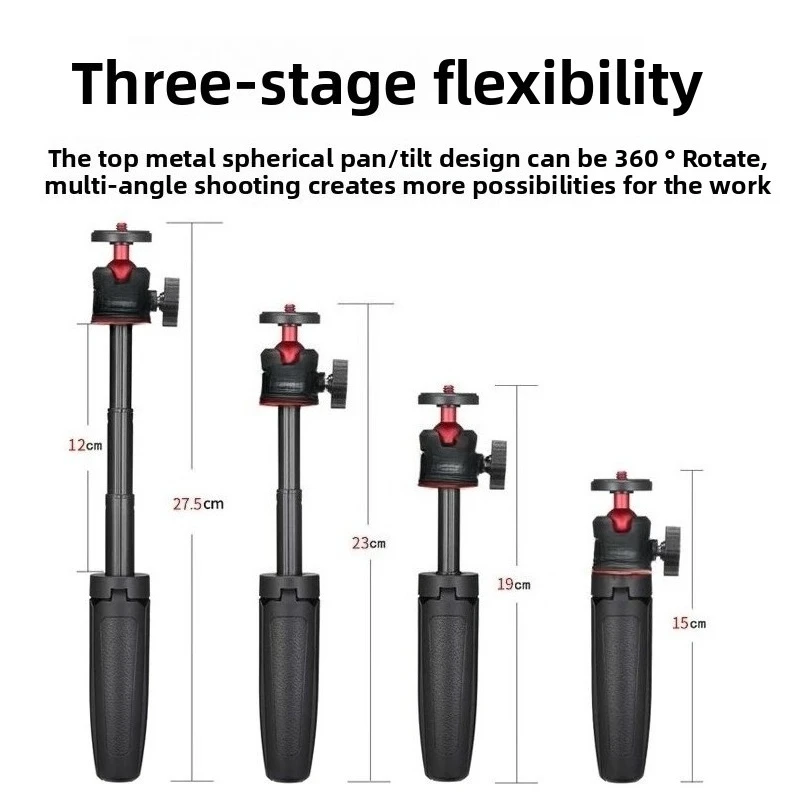 Mikro-Einzelkamera für Mobiltelefone, Desktop-Stativ, erweiterter Mini-Selfie-Stick