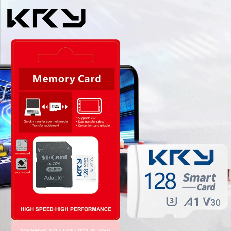 Memory Card SD TF Card High Speed U3 128GB Micro Memory SD TF Card 128GB Class 10 MemoryCard For Phone