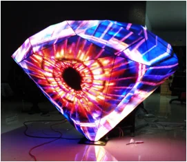 خطة شريط مخصصة Led جدار الفيديو كشك جدار الفيديو بكسل الإبداعية غرفة داخلية غير النظامية شكل شاشة عرض Led #4