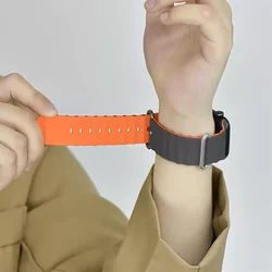 Ocean strap For Apple Watch Ultra 2 Band 49mm 9 8 7 45mm 41mm Silicone Bracelet Wristband iWatch 10 6 5 4 3 SE 44 40mm 42mm band