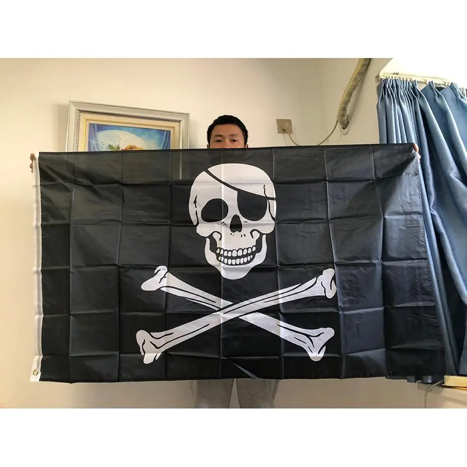 Skull Pirate Flag Red Bandana Bones Double Knife SkullThree Knives Pirate Cross Skull Fork Love Drinking Pirate Flag