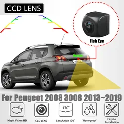 Rear View Camera For Peugeot 2008 3008 2013 2014 2015 2016 2017 Android radio License Plate lamp Camera With Night Vision
