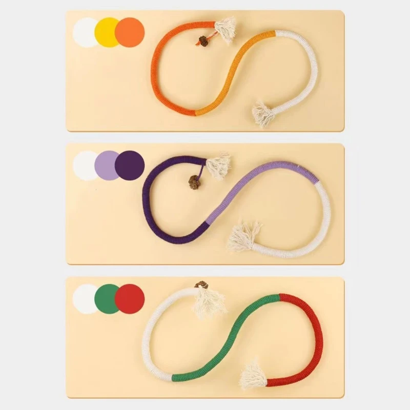 3 Dây Nhiều Màu Sắc Thú Cưng Nhai Đồ Chơi Dây Cotton Trêu Chọc Mọc Răng Đồ Chơi Cung Cấp Cho Mèo