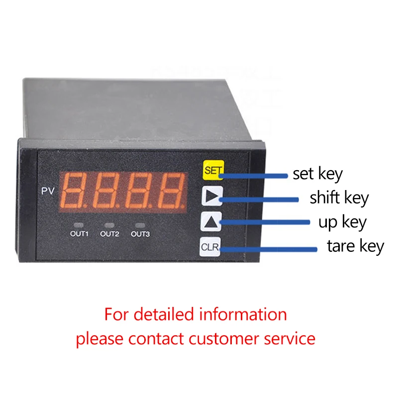 Single 4-digit high-brightness red LED Mini Weigh Digital Weighing Indicator High Accurate Electronic Indicator