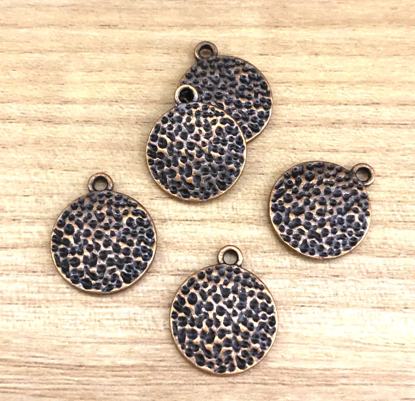 

10pcs 18*15mm Alloy round charms 3colors design for DIY findings HW4073