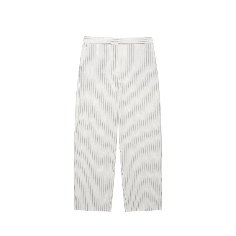 Early Autumn New Arrival Women's Sleeveless V-neck Striped Nine-point Skirt Vest 2026 Summer Collection 7711461