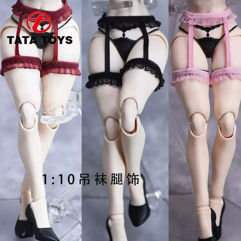 1/10 Scale female stockings lace garter fit 7'' 6'' action figure soldier dolls clothes accessory