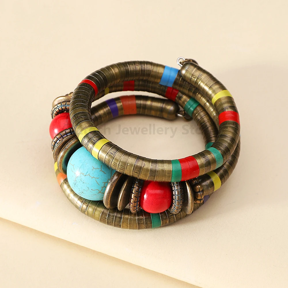 Bohemian Ethnic Style Fashion Vintage Bracelet For Women Classic Trendy Design Luxury Simplicity Statement Jewelry Accessories