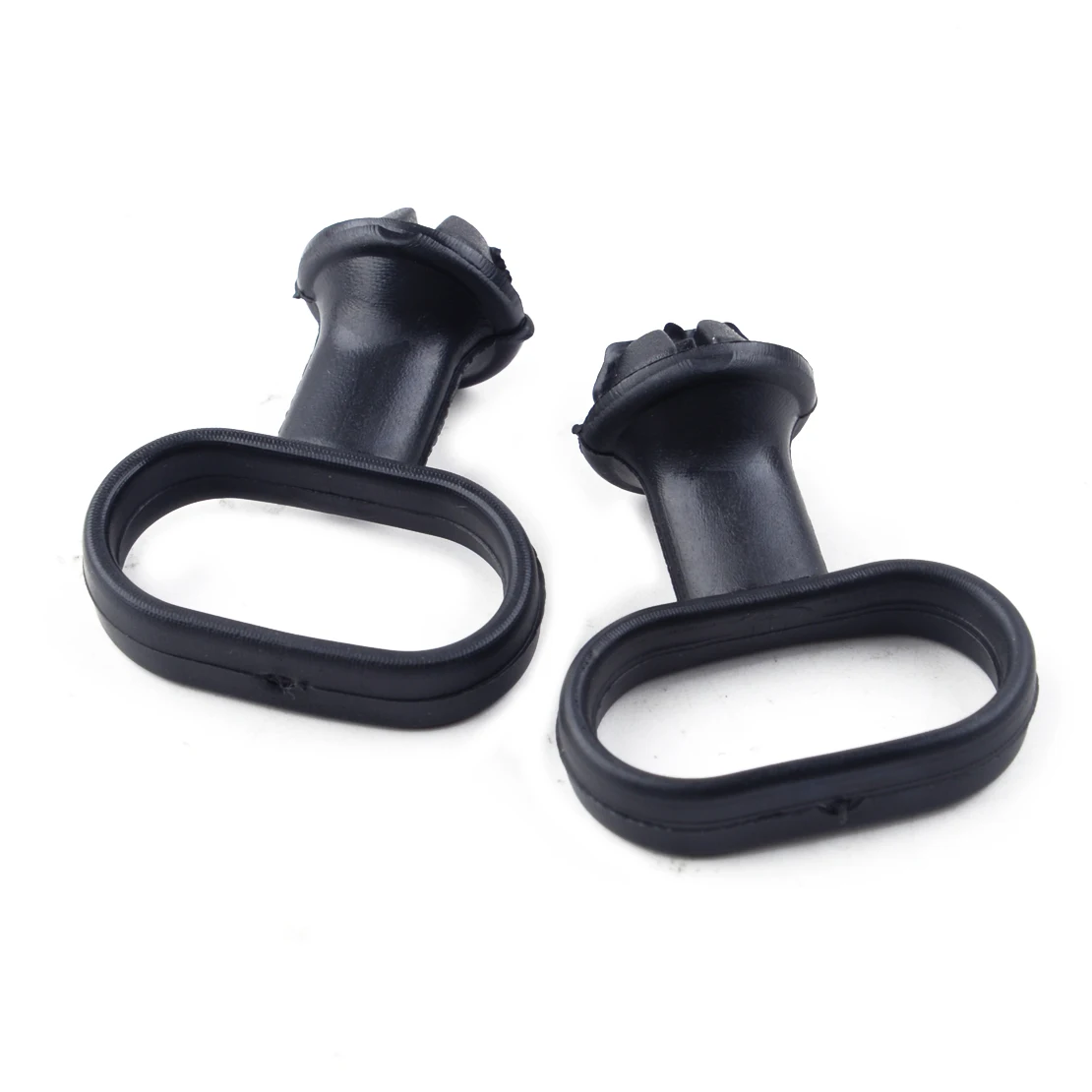 4Pcs Universal Rubber 5.5x4.1 cm Motorcycle Front Mudguard Speedometer Cable Guide Holder Black